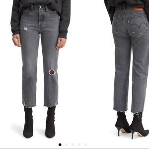 Levi’s Wedgie High Waist Crop Straight Leg Jeans